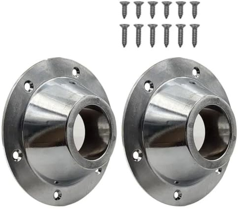 Helilyco 2 soportes de aluminio para patas de mesa de caravana, remolque y barco, para negro o plateado, 167 x 167 x 45 cm