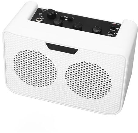 Chiyyak 10W Elgitarrförstärkare Bluetooth med Fördröjningseffekter 1/4 Tums Ingångsport för övning