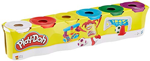Hasbro Play-Doh C3898EU4 6er Pack Knete Grundfarben, Knete
