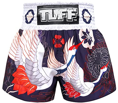 TUFF Muay Thai Boxshorts Red Japanese Koi Fish