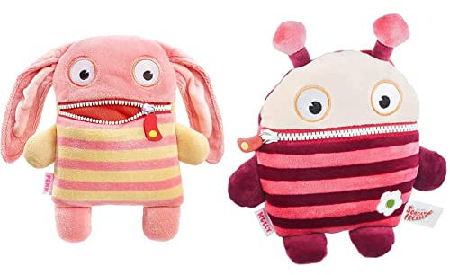 Schmidt Spiele Sorgenfresser 42343 Pomm, Sorgenfresser klein, 22 cm, Plüsch & Sorgenfresser 42371 Molly, Sorgenfresser klein, 23 cm, Plüsch