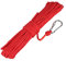 Cuerda de Seguridad de Alta Resistencia, Cuerda de Nailon Trenzado, Cuerda de Escalada, Cuerda de Pesca, Cuerda de Rescate con mosquetón, Cuerda Multiusos para Pesca magnética (6 mm Rojo)
