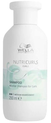 WELLA PROFESSIONALS NUTRICURLS Shampoo für Wellen – Pflegt & Definiert Wellen – Mit Nourish-In Complex – Sulfatfrei, 250 ml