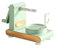 DAZZLEEX Máquina peladora de frutas con manivela multifuncional para el hogar, herramienta de pelado de frutas (verde claro), 2002744177