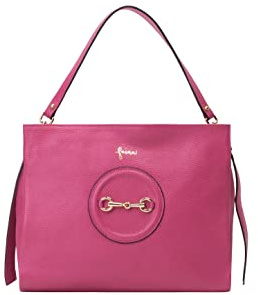caneva, Étui en cuir élégant Femme, fuchsia