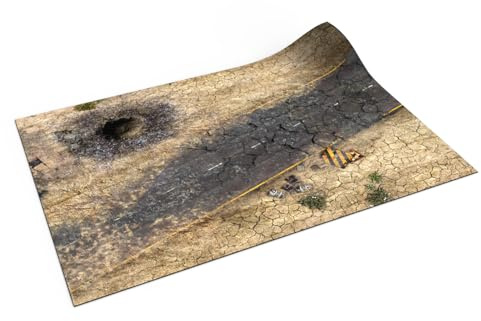 Mat for Wargaming compatible with Warhammer 40k: Kill Team 76x56 cm / 30x20 - Wasteland