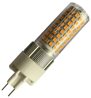 KAKAK Ampoule LED G8.5 16 W, 120 ampoules LED 2835 haute luminosité, 150 W, avec couvercle pour maison, garage(Warm white 3000K,16W)