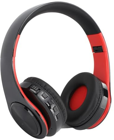 Elprico Écouteurs Bluetooth sur L'oreille, écouteurs sans Fil avec Microphone, Casque Léger Pliable, écouteurs à Boutons Multifonctionnels pour Les Appels Téléphoniques Musicaux