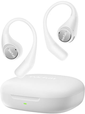 EarFun OpenJump Bluetooth Open-Ear Kopfhörer, Hi-Res Audio, LDAC, Theatermodus, anpassbare Ohrbügel, 42 Std Akku, Kabelloses Laden, IPX7 Sportkopfhörer, Klare Anrufe mit KI, Spielmodus, Multipoint