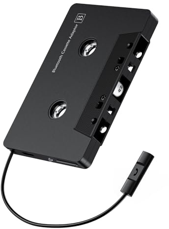 Toothank Bluetooth 5.0 Wireless Cassette Adapter for Car, Tape to Aux Receiver with Hands-Free Calling, Hi-Fi Sound, Black