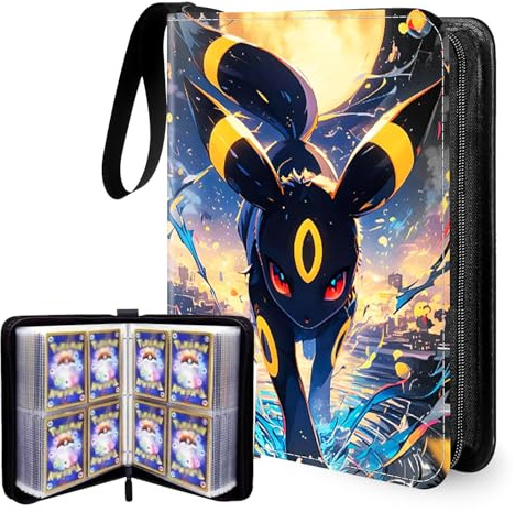 Raccoglitore Carte,50 Fogli 400 Tasche Album Carte Collezionabili,PU Trasparente Impermeabile Doppia Facciata,Card Binder per Carte da Gioco,MTG,Sports Cards