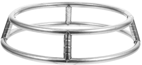 Wok Ring Rack Acciaio Inox Doppio Wok Pentola Stand Anticalore Rotonda Pot Rack Utensili Da Cucina 26cm