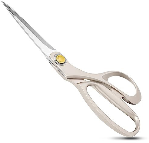 Stoffschere, professionelle Nähschere, robuste Schneiderschere Zinklegierung für Stoff, Leder, Denim, geeignet für Schneider, Schneider, Kunst, Studenten, 24cm