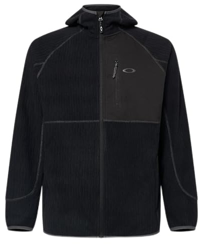 Oakley mens Vista Full Zip Recycled Jacket, Blackout, XL