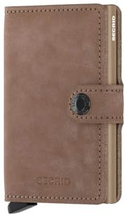 Secrid Porte-cartes unisexe - Accessoire de voyage - Format enveloppe, taupe, Taille unique, Vintage