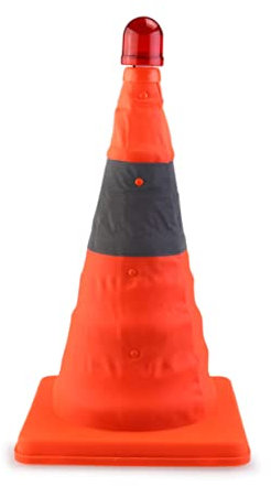 HFZKARP Cono Stradale a LED Cono Stradale Pieghevole 2 Pezzi Cono Stradale a LED Cono Stradale a LED Cono Stradale a LED Cono Stradale Portatile(As Shown,Medium)