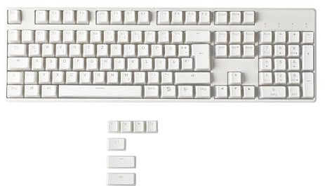 YMDK Pudding Deutsch ISO QWERTZ Double Shot PBT Shine Through OEM Profil Tastenkappen Set Geeignet für MX Switches 108 87 61 Mechanische Tastatur