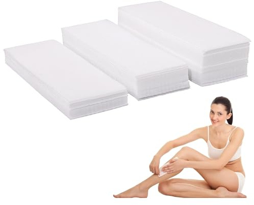 Jimkply 200 tiras depilatorias de vello facial y corporal, resistentes al desgarro y respetuosas con la piel, para cera caliente, cera fría y pasta de azúcar