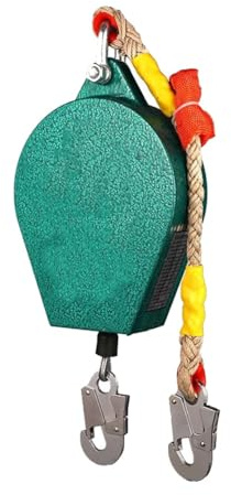Dispositivo di protezione anticaduta autoritrattante per lavori elevati, capacità 150 kg, lunghezza 10 m, ideale per ingegneria edilizia e manutenzione elettrica
