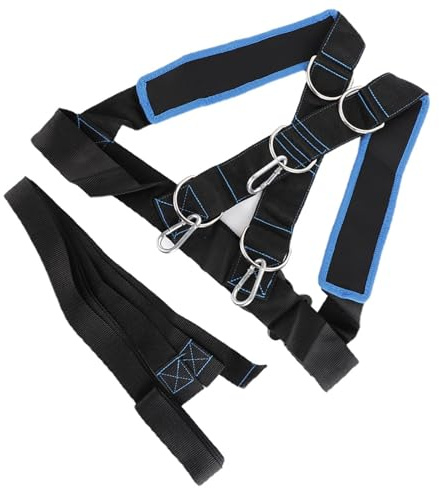 Kukyller Sled Harness Training Sled Harness Vest Tire Pulling Pull Strap | Adjustable Sled Vest Harness Workout Training Sled Vests Pulling Strap Sports Training Harness for Workout Sled Pulling