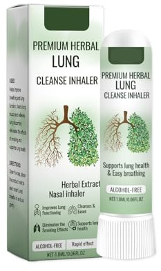 Inhalador Natural De Hierbas Para Desintoxicación Pulmonar,Inhalador Nasal,Uso Diario,Para Adultos,1pcs