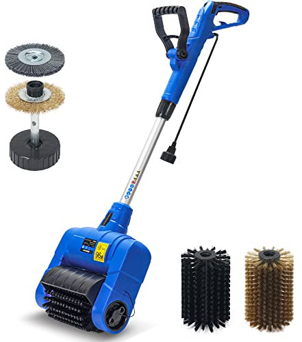 SICENXTOOLS Grout Cleaner Machine with Grout Brush,Heavy Duty with Wire Surface Brush,Standy Safety Grout Scrubber,Moss,Weed Between Floor Tiles,Patio,Board,Bricks, (Outdoor Bundle)