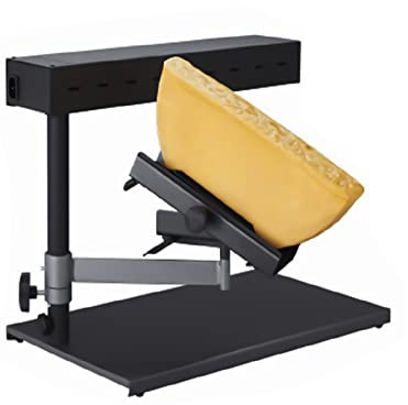 YUEWO Raclette Cheese Melter Commercial Electric Raclette Machine Swiss Dish Maker Demi Melting Warmer for Half Nacho Cheese Wheel Sliced Cheese Adjustable Angle