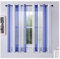 Aotiwe Curtains Semi Transparent, Polyester Gardine Streifen Königsblau 2 Stücke 132X160cm
