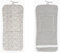 Danielstore Colchoneta Silla Paseo Universal | 80x39cm, 100% algodón | Reversible, transpirable, adaptable, fácil de colocar | Comodidad y protección para bebé (Flores gris)