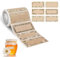 AiQInu Etiketten Selbstklebend Kraftpapier,200 Stück Etiketten zum Beschriften, Klebeetiketten, Marmeladen Etiketten - für Gläser, Marmelade, Flaschen, Tüten Aufkleber (75x35mm)