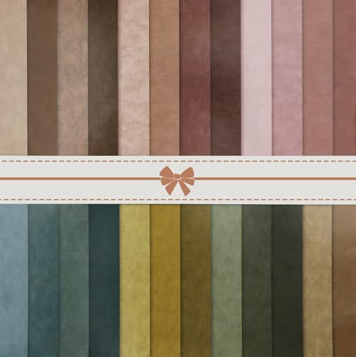 24 Sheets Mixed Color Pattern Paper, 12x12 Double-Sided Multicolor Scrapbook Paper for Rainbow Crafts, Colorful Projects, Gift Wrapping, Journaling