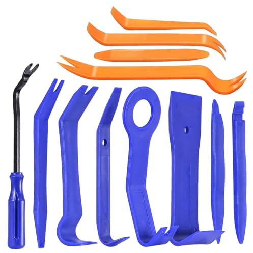 MFCGHXR Juego de Herramientas de Palanca para Automóviles, Kit de Cuñas de Desmontaje para Revestimientos Interiores, Herramientas de Plástico Duraderas para Desmontaje de Automóviles