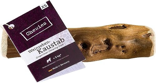 Chewies Kauknochen aus Weinreben für Hunde - Kau-Spielzeug natürlich, nachhaltig, mineralstoffreich, Holz ohne Schadstoffe (geprüft) - Größe XS: Für Hunde bis 5 kg Körpergewicht