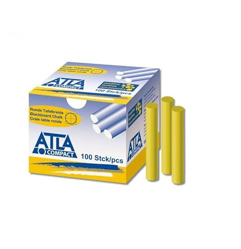 ATLA Compact Hartkreide rund – 100 Stück in der Farbe Gelb | Wiemann Lehrmittel
