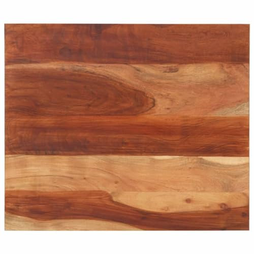 vidaXL Tischplatte Massivholzplatte Holzplatte Ersatztischplatte Holz Platte für Tisch Esstisch 15-16 mm 60x70 cm Massivholz Akazie