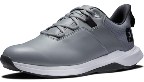 Footjoy Zapatos de Golf Prolitepara Hombre, Gris carbón, 45.5 EU