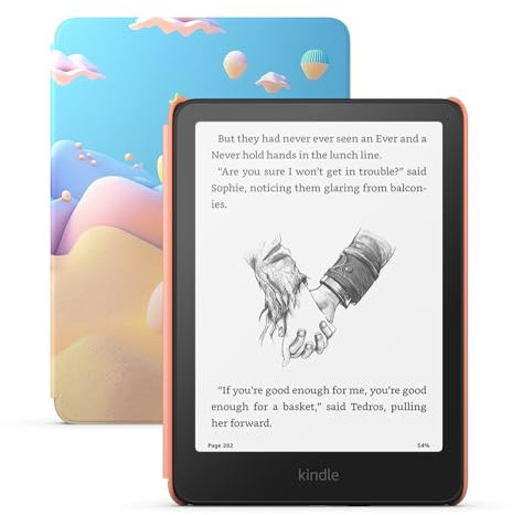 Amazon Kindle Paperwhite Kids (newest gen) larger glare-free display – Children read more than 45 minutes per day with Kindle – 16 GB – Starfish