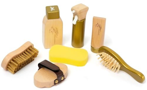 ByAstrup - Kit de toilettage pour Chevaux - Bois - 84358