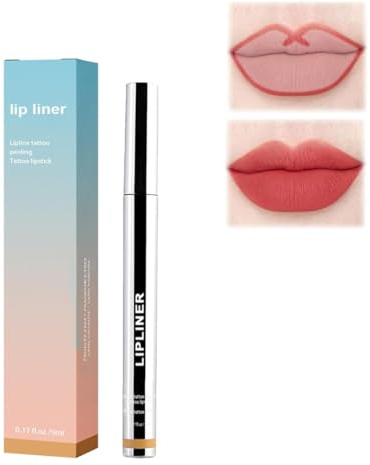 Peel-Off Cutting Line Pen 2024 NEW Lip Liner Pencil Peel Off Lip Liner Stain Peel Off Lip Liner Tattoo Longwear Rich Lip Colors Smooth Application (Light Brown)