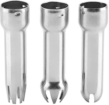 3pcs Stainless Steel Cream Dispenser Tips, Universal Whipped Cream Stabilizer Cake Decorating Nozzles Whipped Cream Dispenser Parts for DIY Baking