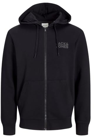 Jack & Jones Jjecorp Logo Sweat Zip Hood Sweat à Capuche zippé avec Logo Jjecorp Homme (Lot de 1)