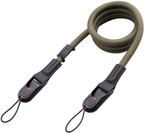 LIURFLNC Kameragurt, Kamera Gurt, Kamera Tragegurt, Schnellverschluss-System Kamera Strap, Kletterseils Tragegurt Kamera für SLR DSLR Digitale oder spiegellose Kamera (Grün)