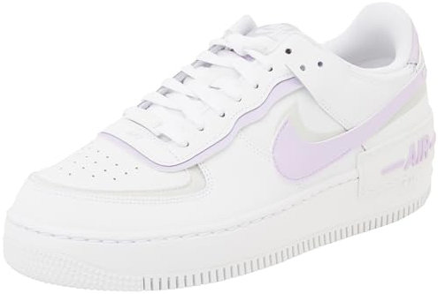 NIKE Damen Air Force 1 Shadow Sneaker, White Lilac Bloom Photon Dust White, 44 EU