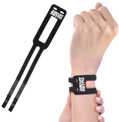 Muñequera Tunel Carpiano Ajustable (Black) para Desgarros Talla única. Para Muñecas Izquierda y Derecha, Soporte para la Tensión de Soporte de Peso, Ejercicio