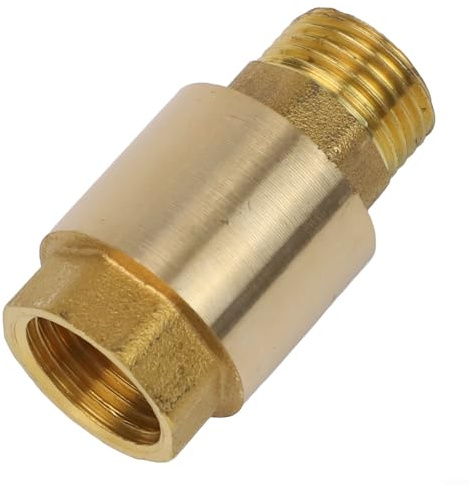 Clapet anti-retour en laiton avec ressort en acier inoxydable, assure une prévention fiable du refoulement, parfait pour les besoins de connexion de canalisations (1,27 cm)