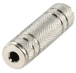 121AV 3.5mm Female to Female Coupler, 1/8 Stereo Aux Cord Connector Adapter Gender Changer