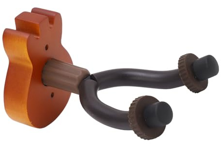 Gitarrväggfäste, bokträ Järn och Gummi Gitarrhållare Krok Väggmonterad Gitarrkrok Gitarrtillbehör för Hemmusikinstrumentaffärer