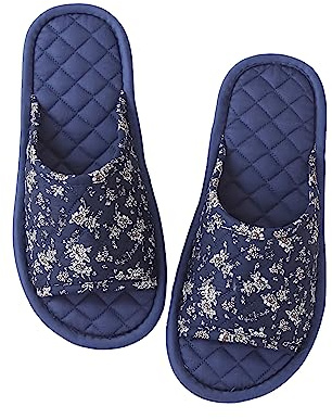 SJTJSPX Cotton Open-Toe Hotel Slippers for Women and Men - Non-Slip Indoor House Shoes for Guest, Travel, Spa, Party, Hospital