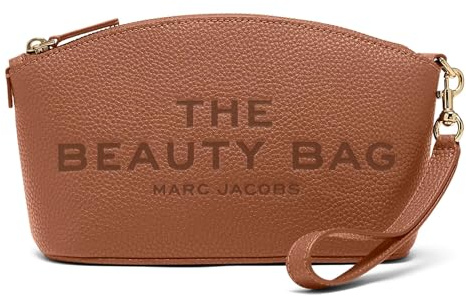 Marc Jacobs Womens The Leather Beauty Bag, Argan Oil, One Size