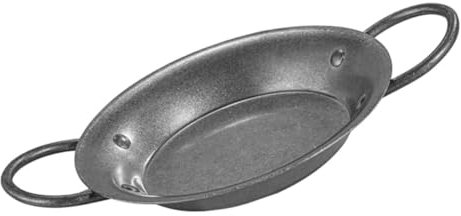 OUNONA Padella in Acciaio Per Paella Manico Retrò Resistente All Usura Attrezzatura Da Cucina Per Uso Per Pasta e